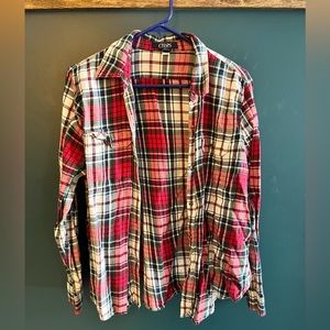 Plaid Button Down Top